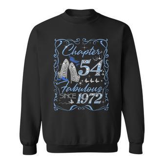 Chapter 54 Fabulous EST 1972 54th Birthday Queen Diamond Tank Top Sweatshirt - Monsterry