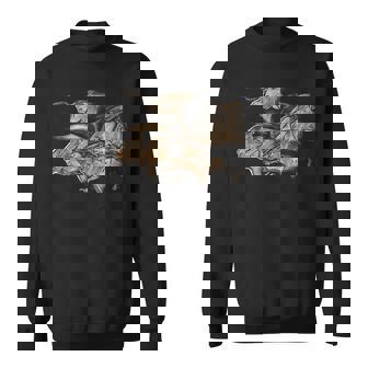 Chauvetのライオンの先史時代の石器時代の洞窟壁画 スウェットシャツ - Kawaiitshirt