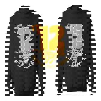 Cheetah 12th Birthday Party Jungle Safari Wild Cat Wildlife Sweatshirt Unisex | Mazezy