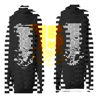 Cheetah 15th Birthday Party Jungle Safari Wild Cat Wildlife Sweatshirt Unisex | Mazezy