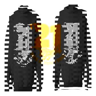 Cheetah 21st Birthday Party Jungle Safari Wild Cat Wildlife Sweatshirt Unisex | Mazezy