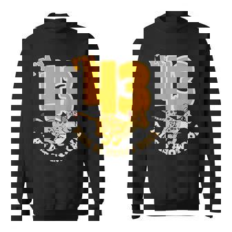 Cheetah 43rd Birthday Party Jungle Safari Wild Cat Wildlife Sweatshirt Unisex | Mazezy