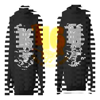 Cheetah 46th Birthday Party Jungle Safari Wild Cat Wildlife Sweatshirt Unisex | Mazezy