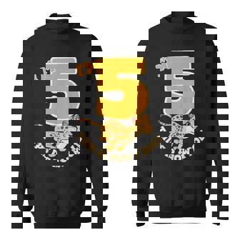 Cheetah 5th Birthday Party Jungle Safari Wild Cat Wildlife Sweatshirt Unisex | Mazezy