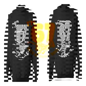 Cheetah 67th Birthday Party Jungle Safari Wild Cat Wildlife Sweatshirt Unisex | Mazezy