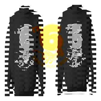 Cheetah 6th Birthday Party Jungle Safari Wild Cat Wildlife Sweatshirt Unisex | Mazezy