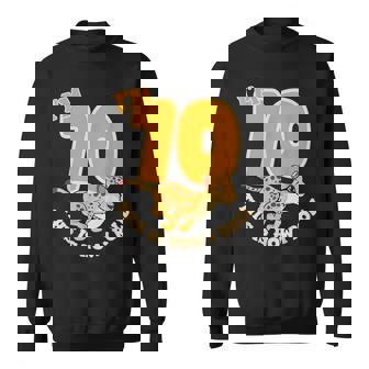 Cheetah 70th Birthday Party Jungle Safari Wild Cat Wildlife Sweatshirt Unisex | Mazezy