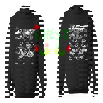 Chest Nuts Matching Chestnuts Christmas Couples Pajamas Xmas Sweatshirt Unisex | Mazezy