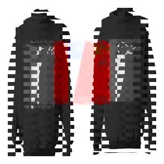 Chile Soviet Union Flag Chilean CCCP Heritage Sweatshirt Unisex | Mazezy