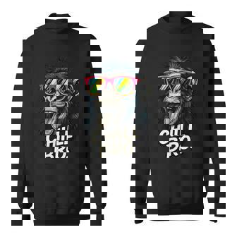 Chill Bro Lustiger Affe Mitonnenbrille Gamer Chiller Fun Sweatshirt - Geschenkecke
