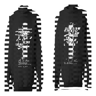 Christian Saying Scripture GALATIANS 6 7 REAPS What HE SOWS Sweatshirt Unisex | Mazezy