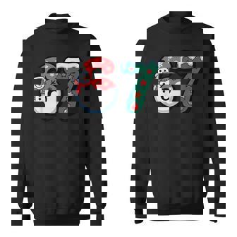 Christmas 67 Winter Snowman Snowflake Sweatshirt - Thegiftio