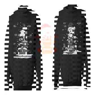 Christmas American Football Game Day Santa Snowman Xmas Sweatshirt Unisex | Mazezy