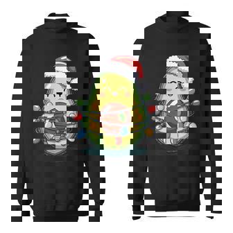 Christmas Avocado Art For Food Lovers And Holiday Cheer Sweatshirt Unisex | Mazezy