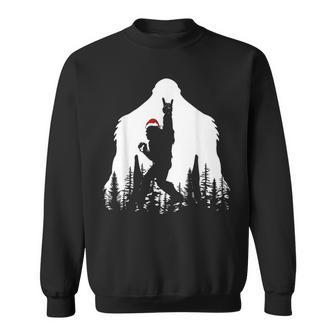 Christmas Bigfoot Sasquatch Tree Lights Xmas Boys Sweatshirt - Thegiftio UK
