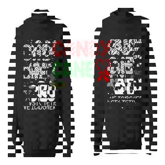 Christmas Candy Cane Heart Holiday Family Matching Pajama Sweatshirt - Thegiftio