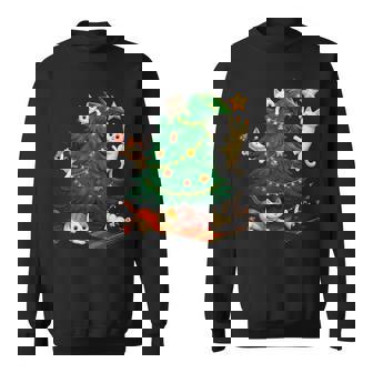 Christmas Cats Climbing Tree Cute Cat Xmas Holiday Tank Top Sweatshirt Unisex | Mazezy