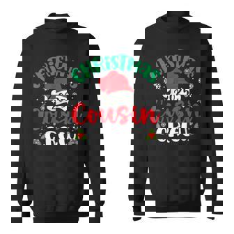 Christmas Cousin Crew 2025 Xmas Santa Hat Matching Family Sweatshirt - Thegiftio