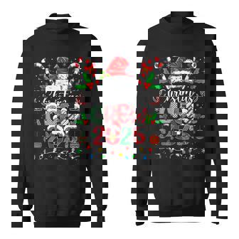 Christmas Crew 2025 Santa Hat Xmas Pajamas Matching Family Sweatshirt | Seseable CA