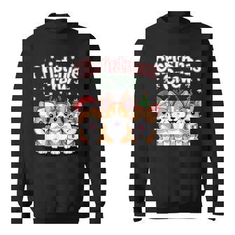 Christmas Crew Xmas Puppy Dog Christmas Welsh Corgi Sweatshirt | Mazezy