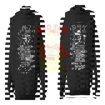 Christmas Dad Tax Santa Skeleton Papa Cookie Tester Sweatshirt | Mazezy