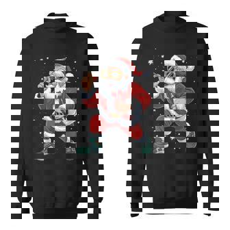 Christmas Dart Player & Santa Xmas Darts Sweatshirt Unisex | Mazezy