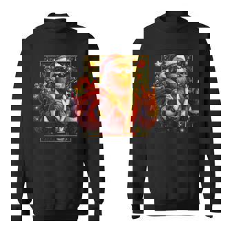 Christmas Xmas Sasquatch Santa Bigfoot Sweatshirt | Seseable CA