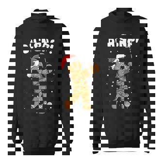 Christmas Gingerbread Oh Snap Cookie Xmas Golfer Golf Player Sweatshirt | Seseable CA