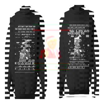 Make Christmas Great Again Santa Trump 2025 Xmas Sweatshirt | Mazezy