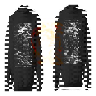 Christmas Labrador Retriever Santa Hat Festive Winter Dog Sweatshirt - Monsterry