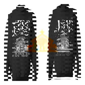 Christmas Nativity Jesus Is The Reason For The Season Xmas Sweatshirt Unisex | Mazezy