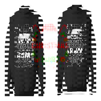 This Is My Christmas Pajama Red Plaid Santa Hat Xmas Sweatshirt | Seseable CA