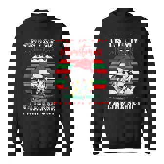 This Is My Christmas Pajama Soccer Football Santa Hat Xmas Sweatshirt - Thegiftio