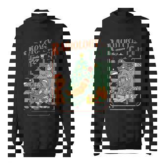 Christmas Radiology Tech Gingerbread Man Radiate Joy Sweatshirt | Seseable CA