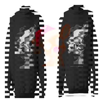 Christmas Reindeer Crochet Merry Christmas Reindeers Sweatshirt - Monsterry