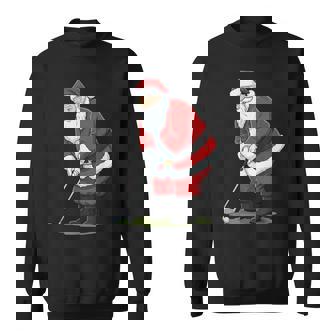 Christmas Santa Golf Golfer Xmas Christmas Golfing Sweatshirt - Thegiftio