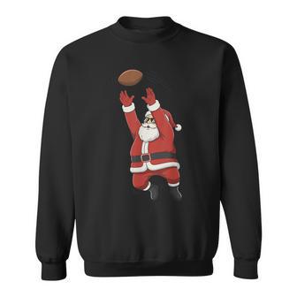 Christmas Santa Playing Football For Boys Ns Sweatshirt - Seseable