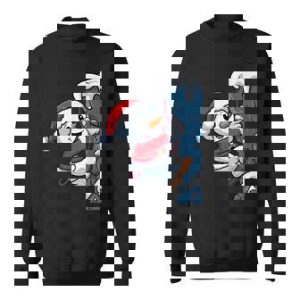 Christmas Santa Snowman Rock Climbing Toddler Kids Sweatshirt Unisex | Mazezy