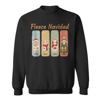 Christmas Sheep Fleece Navidad Holiday Tank Top Sweatshirt Unisex | Mazezy