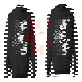 Christmas Soccer Ball Santa Head Red Plaid Xmas Soccer Tank Top Sweatshirt Unisex | Mazezy