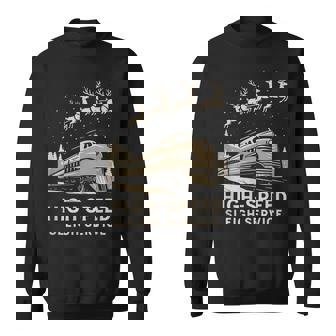 Christmas Train With Reindeers Sweatshirt | Mazezy