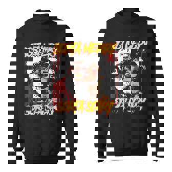 Christmas Vintage Horror Creepy Santa Claus Scary Xmas Sweatshirt | Mazezy