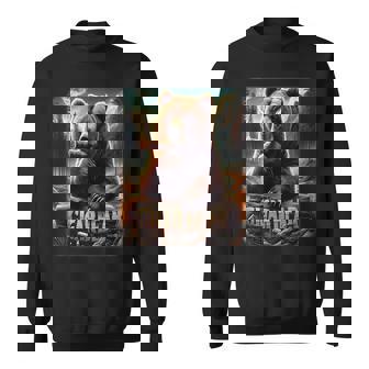 Cigar Smoking Cigar Bear Sweatshirt - Thegiftio