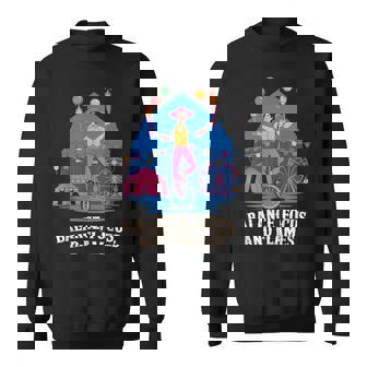 Circus Balance Fire Juggling Performer Unicycle Act Sweatshirt Unisex | Mazezy