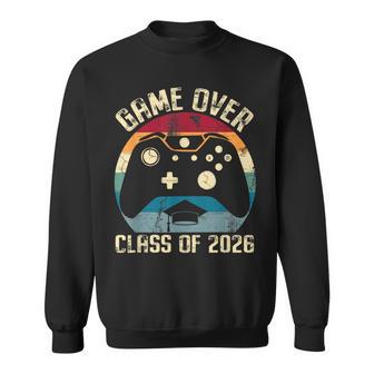 Class Of 2026 Senior Graduation Game Over For Gamer Student Sweatshirt | Mazezy