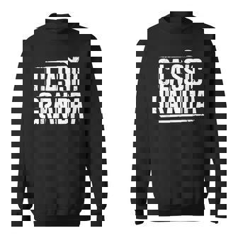 Classic Grandpa With Smoking Pipe Vintage Sweatshirt Unisex | Mazezy