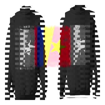 Colombia Vietnam Half Flag Colombian Vietnamese History Sweatshirt Unisex | Mazezy