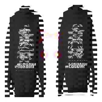 Color Guard Mom Messy Bun Marching Band School Mommy Tank Top Sweatshirt Unisex | Mazezy