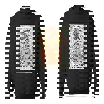 Color Guard Mom Tarot Card Skeleton Guard Mama Marching Band Sweatshirt Unisex | Mazezy