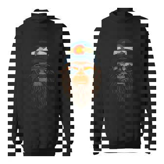 Colorado Sasquatch Beanie Sunset Mountain Bigfoot Art Retro Sweatshirt Unisex | Mazezy